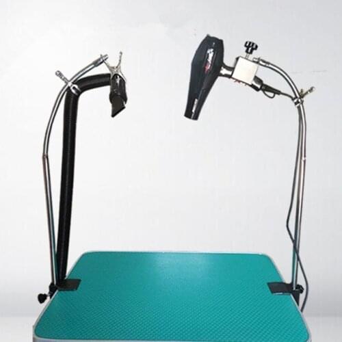 Stainless Steel Pet Hair dryer Bracket Adjusted 360 Degree Grooming Arm 100cm Dog Cat Bathing hairdressing Support Clip CW050