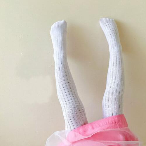 Summer autumn children pantyhose super stretch hollow mesh breathable casual fashion striped tights for kids girls