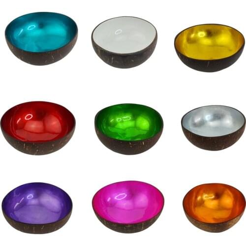 Coconut Shell Bowl Trend Creative Vintage Fruit Salad Noodle Rice Bowls Art Decoration Tableware Kitchen Restaurant Dinnerware