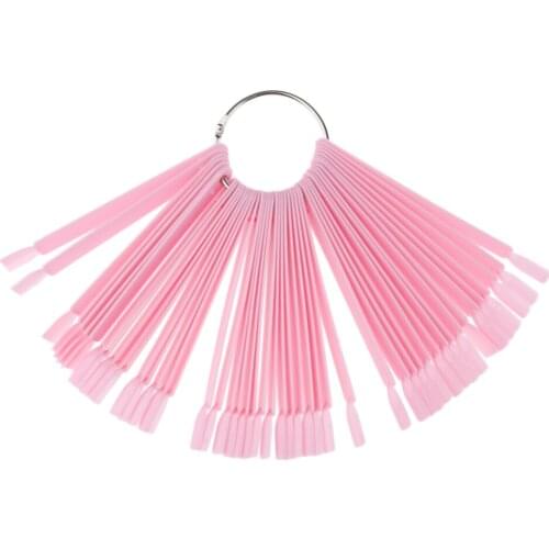 Set of 50 Tips, Fan Wheel Nail Art Display Tips Showing Board Nail Polish
