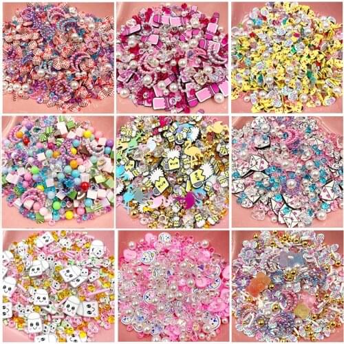 50g Mix Cartoon Pearl Polymer Clay Sprinkles for Crafts DIY Scrapbooking Nails Decoration Tiny Cute plastic klei Accessories
