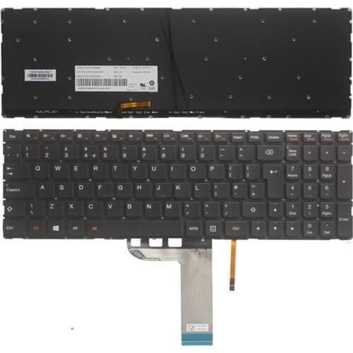 New UK keyboard For Lenovo Flex 3-15 3-1570 3-1580 Edge 2-15 2-1580 UK keyboard Backlit no frame