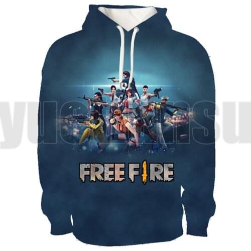 New 3D Free Fire Game Hoodie Children Pullovers Fashion Clothes Sweatshirt Long Sleeve Boys/Girls Tracksuit Harajuku Streetwear