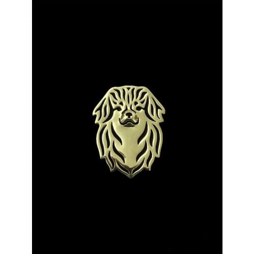 Wholesale New trendy Tibetan Spaniel dog brooches and pins plated silver plated men brooches fashion jewelry hand of king