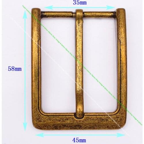 Sturdy Brass Plated Sturdy Belt Pin Buckles for Men Classic Buckle Jeans Accessory DIY Leather Craft Fit 35mm