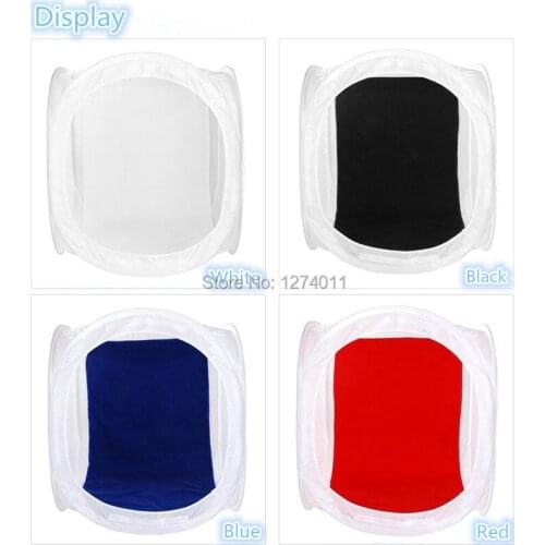 Photo studio 90*90CM light softbox soft shed soft box Shooting Tent Light SoftBox 4 colors background cloth feed shed light bulb