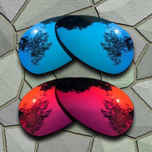Sky Blue&Violet Red Sunglasses Polarized Replacement Lenses for Oakley Crosshair S