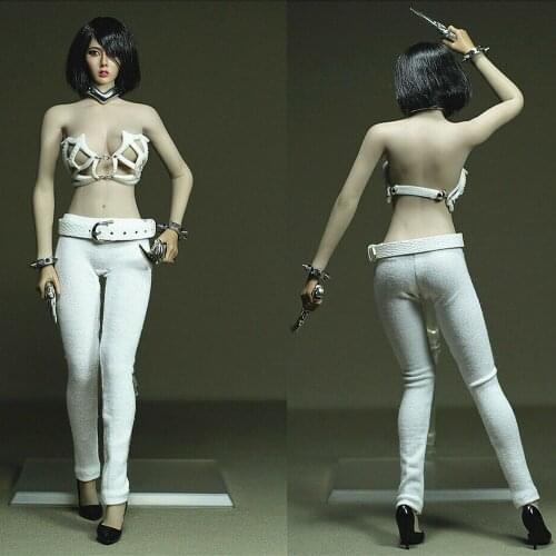 1/6 Female White Office Hip Skirt Pants Trousers For 12" Female Dolls Hot Toys Figure Clothing