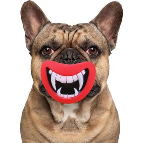 2019 funny hyena toy devils lips sound dog play / chew puppy bark toy pet supplies