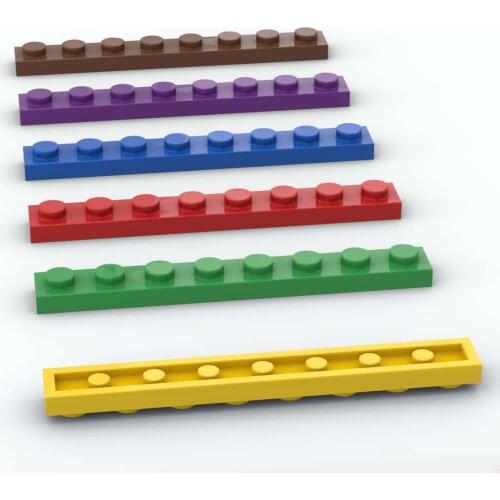 10PCS Building Blocks 3460 1x8 Board High-Tech Bricks Assembles Particles DIY Assembly Parts Education Toys For Children Gifts