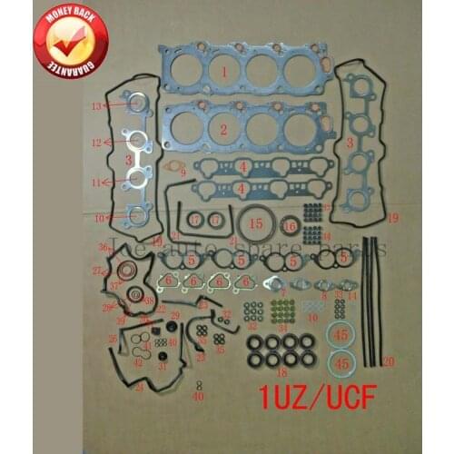 1UZ 1UZFE Engine complete Full gasket set kit for Toyota Majesta/crown Lexus GS 400/LS 400 Lincoln LS 32V 4.0 3969CC 50178000