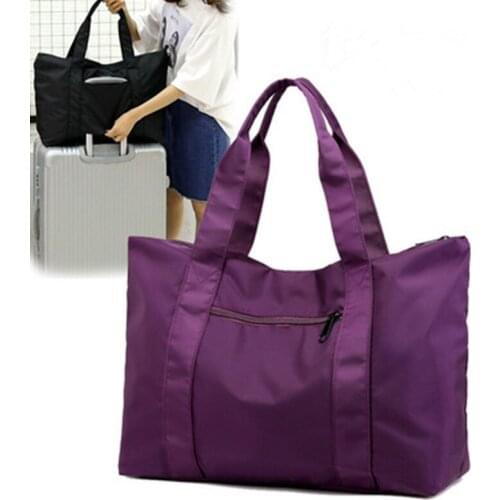 2021 Trolley bag leisure waterproof nylon womens hand-carrying bag portable large-capacity short-distance luggage Mommy bag