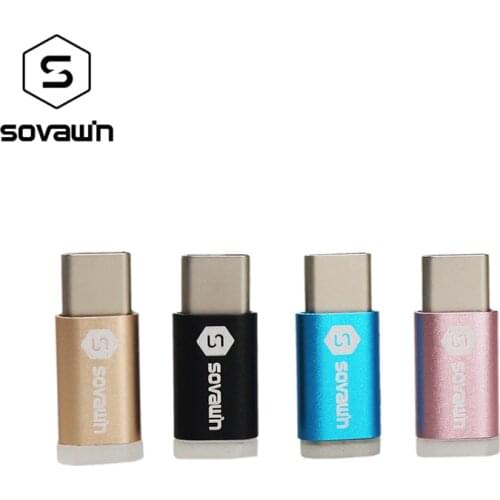 Sovawin Aluminum USB 3.1 Type-C Adapter Male to Micro USB Female OTG Data Sync Charger Type C Connector for Macbook for Xiaonmi