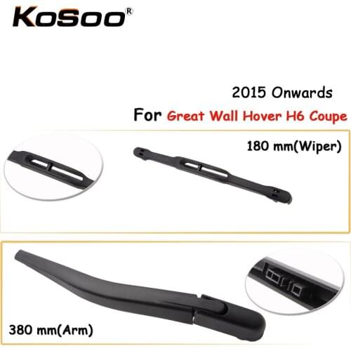 KOSOO Auto Rear Wiper Blade For Great Wall Hover H6 Coupe,180mm 2015 Onwards Rear Windshield Wiper Blades Arm Car Accessories