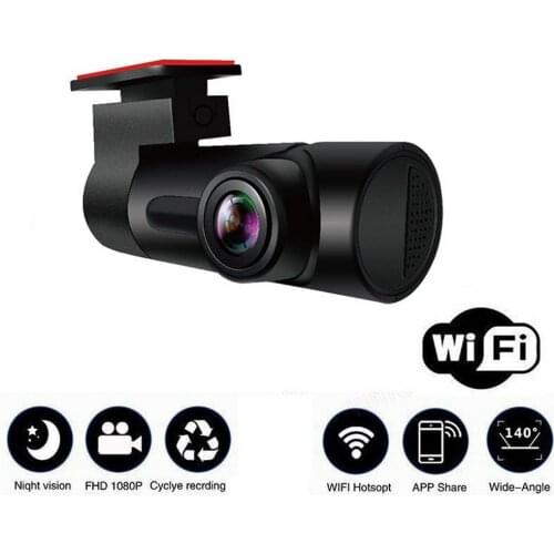 Car DVR Camera Dash Cam HD Wide Angle Night Vision Parking Monitoring Camera Digital Video Recorder Cam For Android&IOS