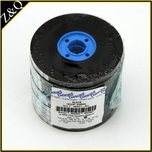 Datacard black indent ribbon 804091-301 for use with Datacard 280P printer