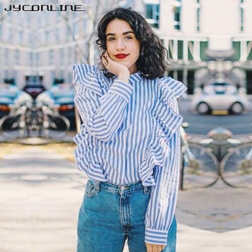 Синие блузки Jyconline China At AliExpress