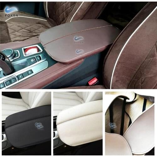 For BMW X5 E70 2007- 2013 / F15 2014-2018 Car Center Console Armrest Pad Microfiber Leather Protection Trim Cover