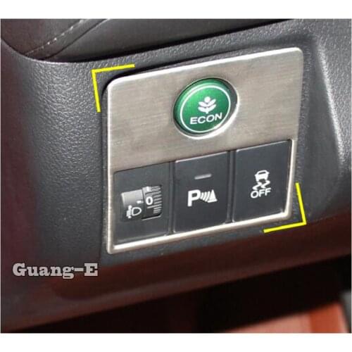 For Honda Hrv Hr-V Vezel 2019 2020 2021 Sticker Front Headlight Light Left Center Control Switch Button Trim Frame 1pcs