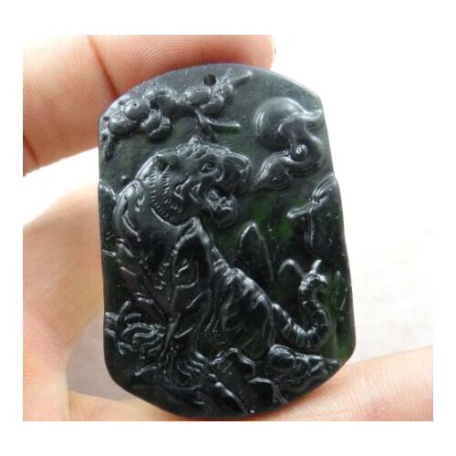 Natural stone Quartz crystal Chinese hand-carved statue of tiger amulet pendant for diy jewelry making Necklace Accessories A2
