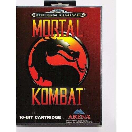 New Arrival Mortal Kombat Game Cartridge 16 bit MD Game Card With Retail Box For Sega Mega Drive For Genesis