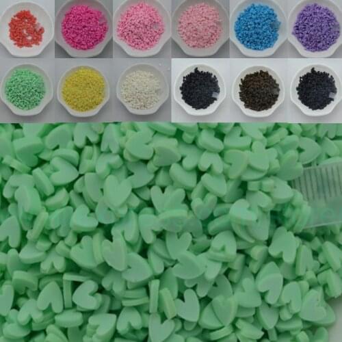 65g Heart shape Polymers Clay Slices Colorful Sprinkles for Phone Decoration,Scrapbook DIY,Crystal Mud Slimes Filling,Embellish