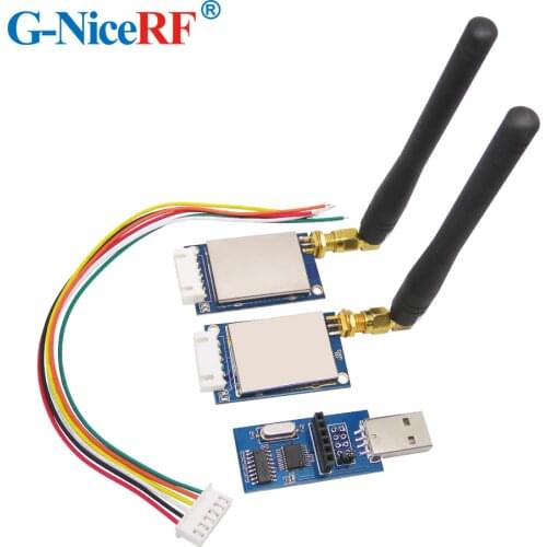 2SETS SV651 500mW 27dBm TTL/RS232/RS485 Interface 3KM Radio Modem 433MHz 27dBm RF Transceiver Module