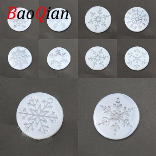 Silicone Mold 1Pcs Transparent Various Styles Snowflake Epoxy Resin For DIY Jewelry Making Tools Handmade Home Ornaments