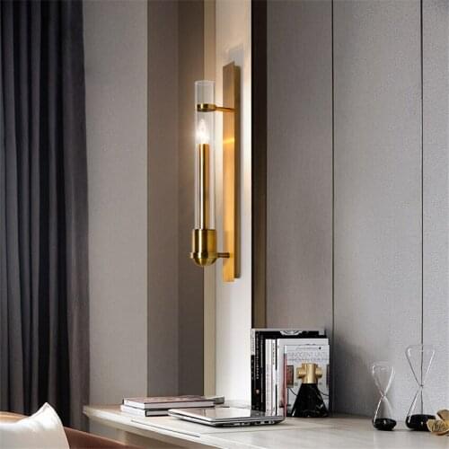 Modern Candlestick Wall Lamps Corridor Cross Border Nordic Bedroom Bedside Sconce Wall Light Luxury Mirror Front E14 Fixtures