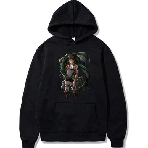 Anime Attack on Titan Print Men Jean Kirstein Hoodies Sweatshirt Women Oversized Winter Warm Hoodies Casual Streetswear Pullover