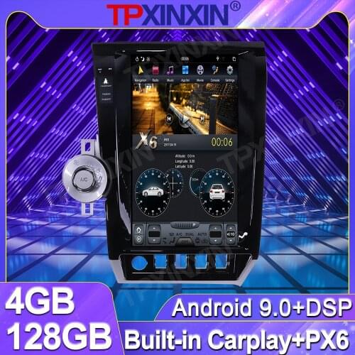 For Toyota Tundra 2007 - 2013 Sequoia Android Tesla Vertical Big Screen Car Radio Tape Recorder Multimedia Video Player GPS Navi