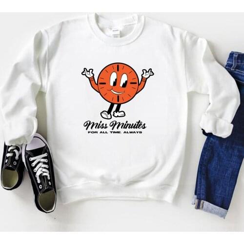 Miss Minutes Sweatshirt Time Variance Authority TVA Hoodie Funny Vintage Loki Miss Minutes Graphic Sweatshirt Retro Loki TV Tops