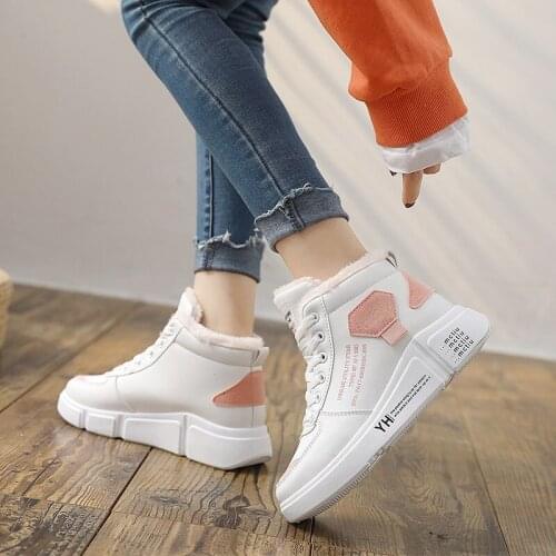 Cotton shoes womens winter warmth and velvet 2020 all-match womens shoes student snow boots winter shoes shoes for women