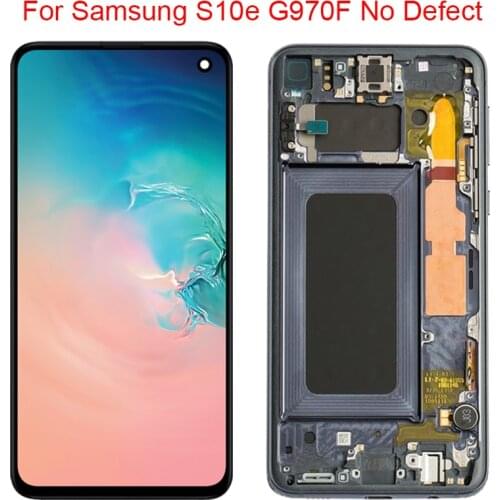 Original S10e LCD For Samsung Galaxy S10e G970A Display With Frame 2280*1080 Super AMOLED Galaxy S10e SM-G970F LCD Touch Screen