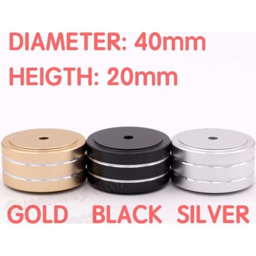 1set/4pcs Full Aluminum Foot Stand Pc Chassis Speaker Cabinet Isolation Stand Base Feet Amp DAC Turntable Pad 40*20mm