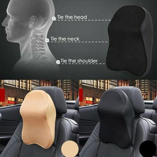1PC Car Soft Headrest Memory Foam Auto Seat Head Cushion Neck Pillow Waist Back Rest Support Pad Car Interior Accessories