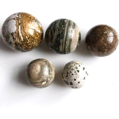 1Pcs Natural Ocean Jasper Quartz Sphere Crystal Ball Healing Specimen Natural Quartz Crystals