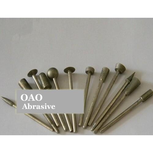 12 Pieces Peeled Jade Engraving Diamond Grinding Tool Drills