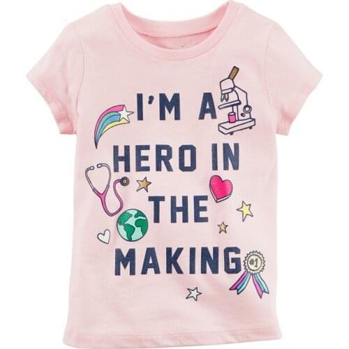 2020 Baby Girl Tees Shirts Expression Face Newborn Tops 100% Cotton Children Clothes Toddler Blouse Kids Outfits Cute Babywear