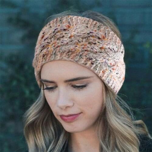 22 Colors Wide Stretch Warm Bandage Knitted Headband Soft Daily Life Party School Travel Crochet Headwrap