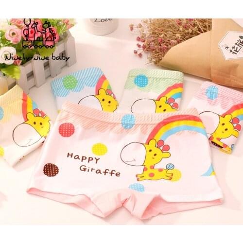 6Pcs/lot Children Panties Baby Cotton Underwear for Girls Childs Lovely Cartoon Design Underpants Kids Breathable Briefs