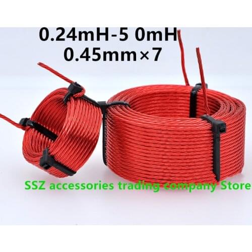 0.45mm 7-strand oxygen-free copper wire frequency divider inductance coil multi-strand wire with high fever frequency divider