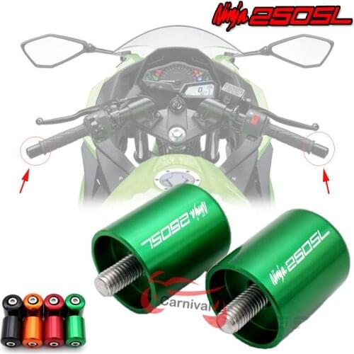 Motorcycle Accessories Bar Grips Bar Ends Sliding Cap for FOR KAWASAKI NINJA250SL 2015 2016