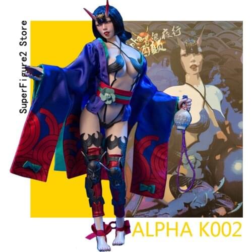 ALPHA K002 1/6 Shutendouji Female Figure Model Night of Hundred Ghosts 12'' Soldier Action Body Figures Collection
