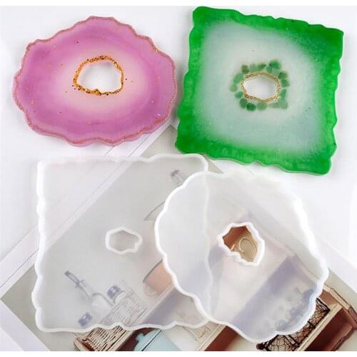 Irregular Coaster Resin Mold DIY Creative Irregular Silicone Mold Epoxy Resin Casting Mold for Jewelry Making Tools