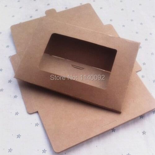 Free shipping 350gsm blank kraft paper postcard packing envelope15.5x10.2x0.3CM/gift packing box/card packing box/labels tag