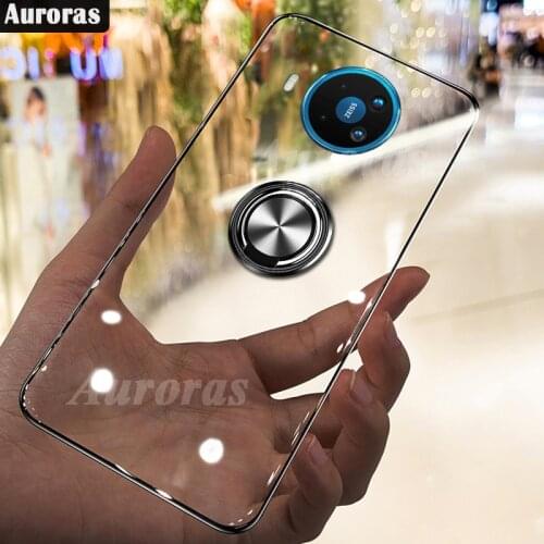 Auroras For Nokia X20 Case Anti-fall Clear Case Shockproof With Ring Soft Cover For Nokia X10 Clear Phone Case