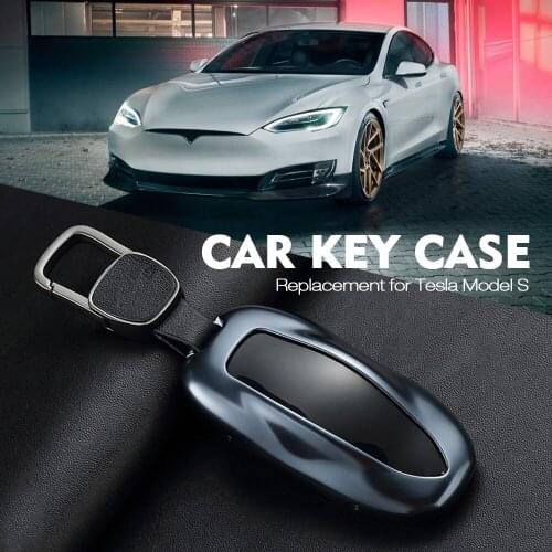 Aluminum Alloy Car Remote Key Case Cover Shell Protector Protector Cover Auto Accessories car styling for Tesla Model S