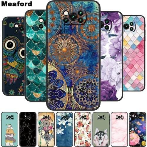 For Poco X3 Pro Case TPU Soft Phone Cover for Xiaomi Poco X3 GT M3 Case Black Silicon Bumper Poco M3 X3 Pro Phone Cases Fundas