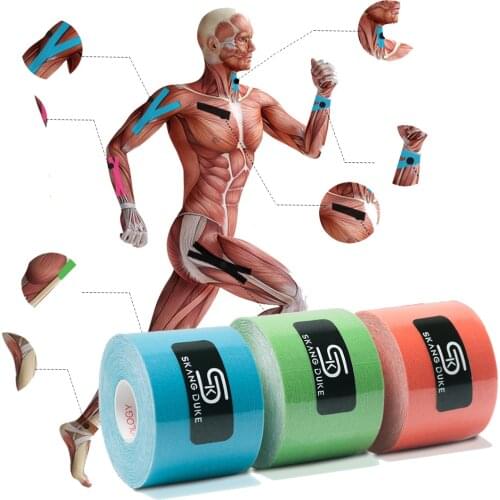2.5CM 5CM Elastic Kinesiology Tape Breathable Bandages Fitness Sports Athletic Ankle Knee Elbow Shoulder Muscle Pains Recovery